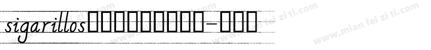 sigarillos意大利手写圆体英文字体转换