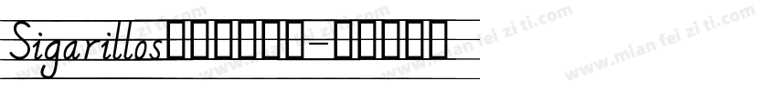 Sigarillos手写圆体英文字体转换