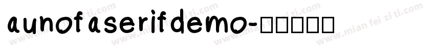 aunofaserifdemo字体转换