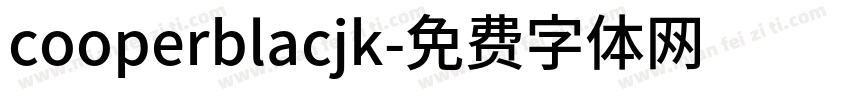 cooperblacjk字体转换