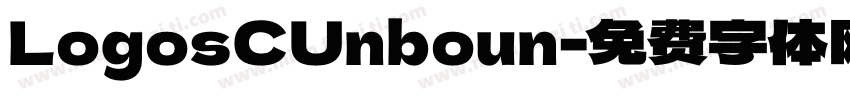 LogosCUnboun字体转换
