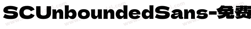 SCUnboundedSans字体转换