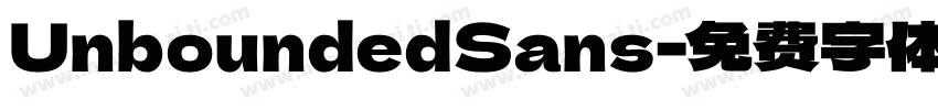 UnboundedSans字体转换