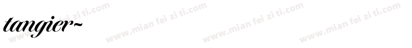 tangier字体转换