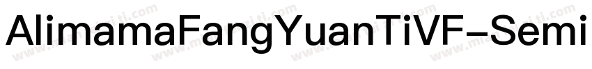 AlimamaFangYuanTiVF-SemiBoldSquare字体转换