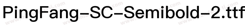 PingFang-SC-Semibold-2.ttf字体转换