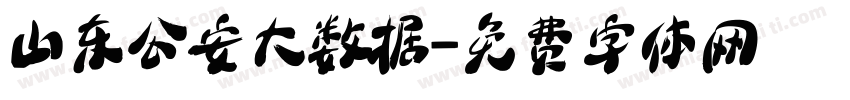 山东公安大数据字体转换