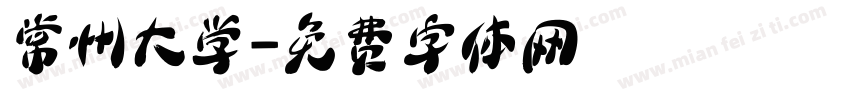 常州大学字体转换