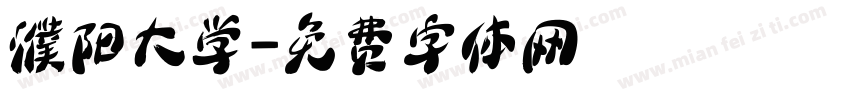 濮阳大学字体转换