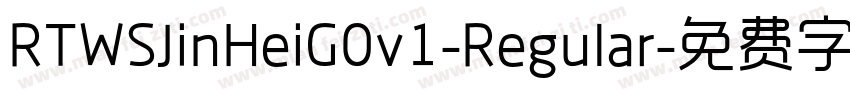 RTWSJinHeiG0v1-Regular字体转换