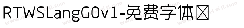 RTWSLangG0v1字体转换
