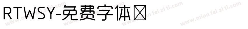 RTWSY字体转换