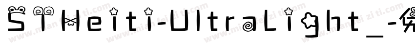 STHeiti-UltraLight_字体转换
