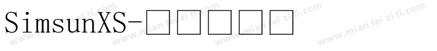 SimsunXS字体转换