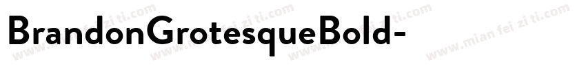 BrandonGrotesqueBold字体转换