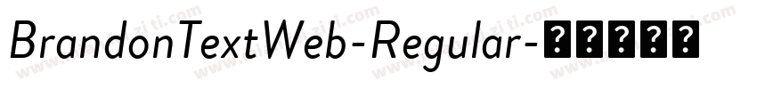 BrandonTextWeb-Regular字体转换