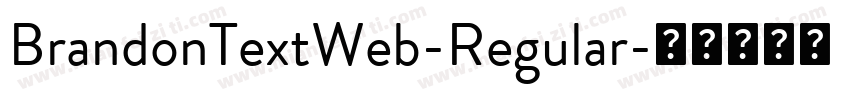 BrandonTextWeb-Regular字体转换
