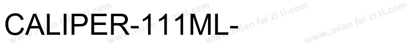 CALIPER-111ML字体转换