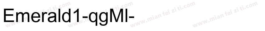 Emerald1-qgMl字体转换