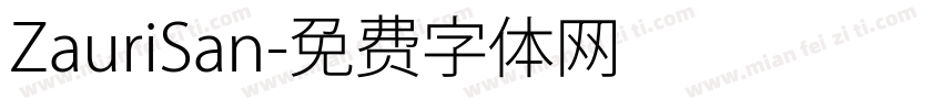 ZauriSan字体转换