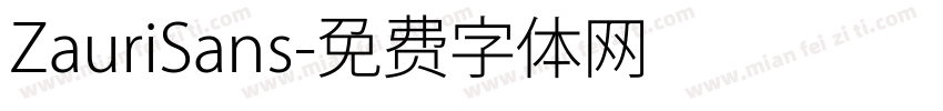 ZauriSans字体转换