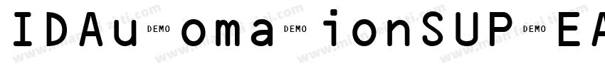 IDAutomationSUPCEANLDemo字体转换