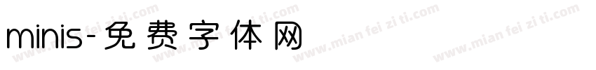 minis字体转换