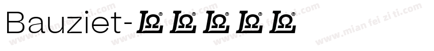 Bauziet字体转换