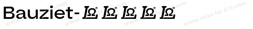 Bauziet字体转换