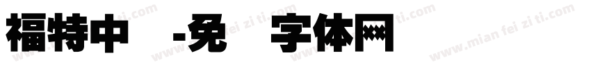 福特中国字体转换