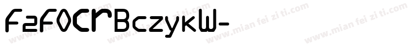 F2FOCRBczykW字体转换