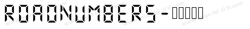 RoadNumbers字体转换