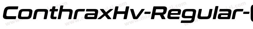 ConthraxHv-Regular字体转换