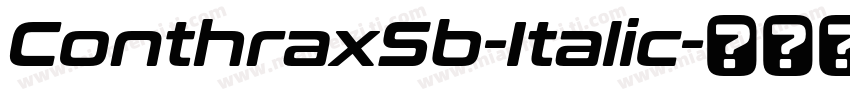 ConthraxSb-Italic字体转换