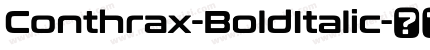 Conthrax-BoldItalic字体转换