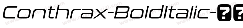 Conthrax-BoldItalic字体转换
