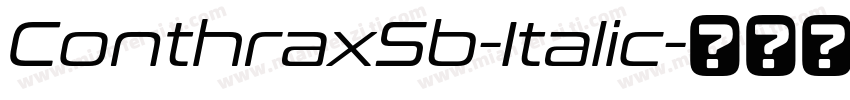 ConthraxSb-Italic字体转换