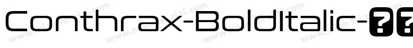 Conthrax-BoldItalic字体转换