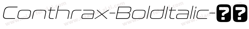 Conthrax-BoldItalic字体转换