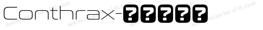 Conthrax字体转换