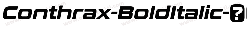 Conthrax-BoldItalic字体转换