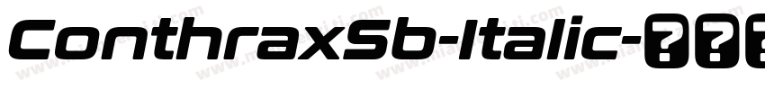 ConthraxSb-Italic字体转换