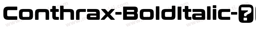 Conthrax-BoldItalic字体转换