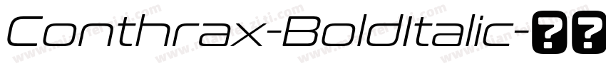 Conthrax-BoldItalic字体转换