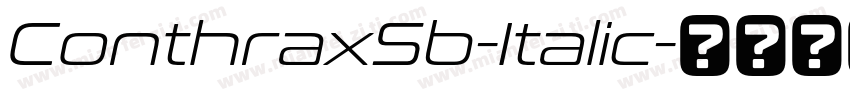 ConthraxSb-Italic字体转换