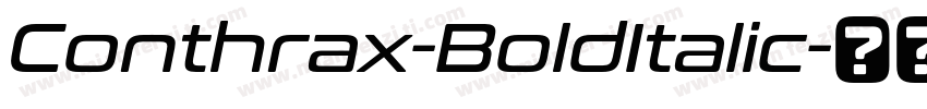 Conthrax-BoldItalic字体转换
