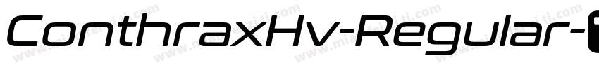 ConthraxHv-Regular字体转换