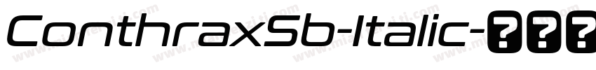 ConthraxSb-Italic字体转换