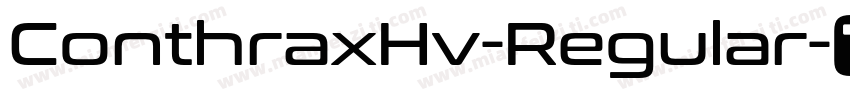 ConthraxHv-Regular字体转换
