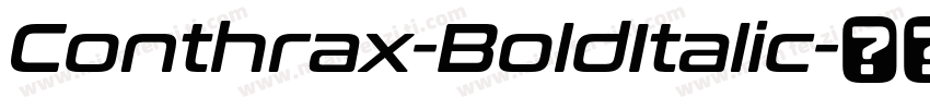 Conthrax-BoldItalic字体转换